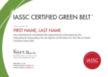 Green Belt Certification | IASSC For Six Sigma Credentialing