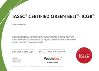 Green Belt Certification IASSC for Six Sigma Credentialing