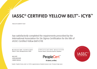Lean Six Sigma Yellow Belt Certification IASSC 6 Sigma Certification